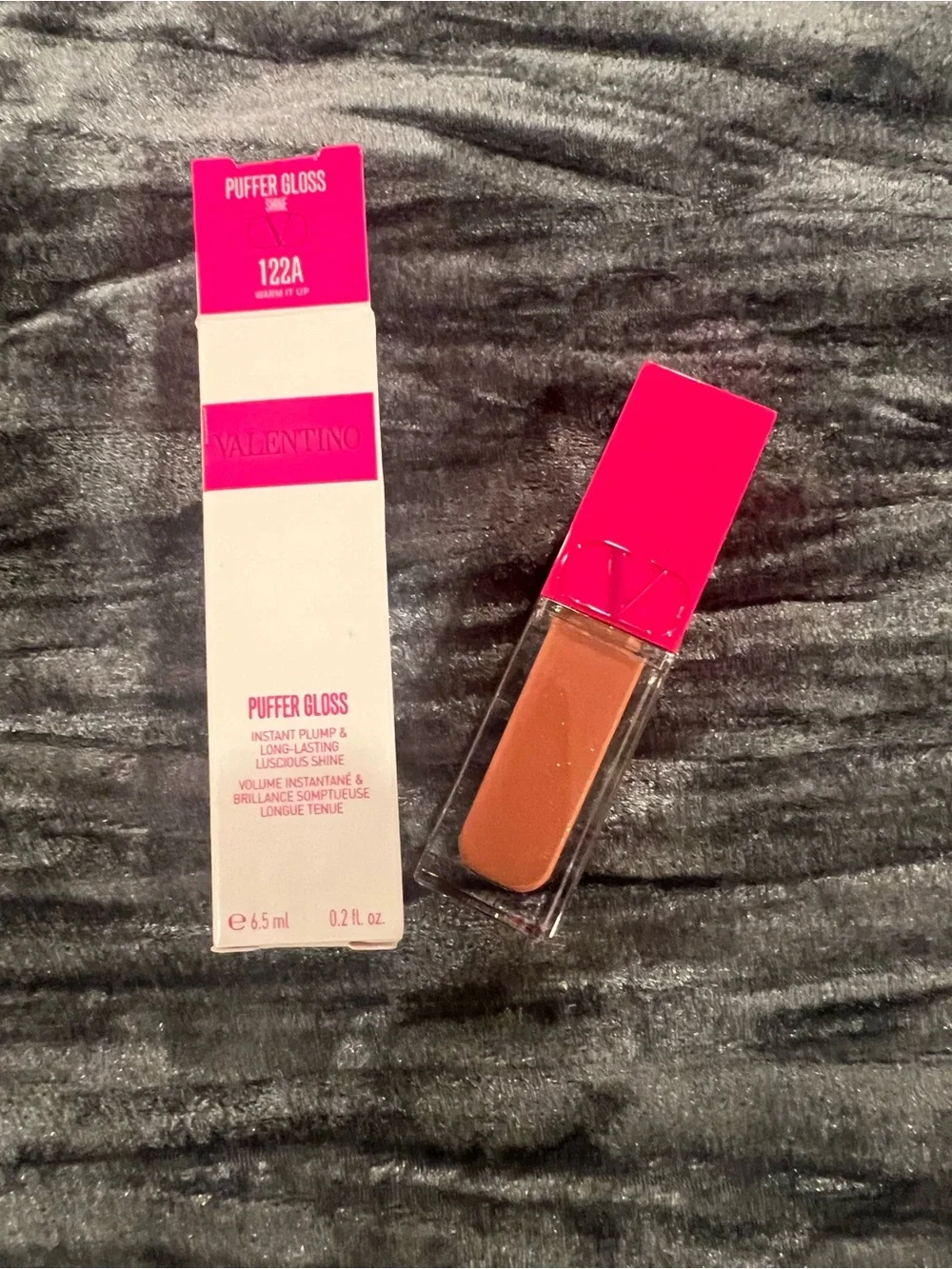 Valentino Puffer Gloss Lip Gloss in Brown